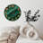 Golden Numbers Malachite Clock