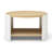 Round Accent Table, Small Coffee Table With Storage Shelf