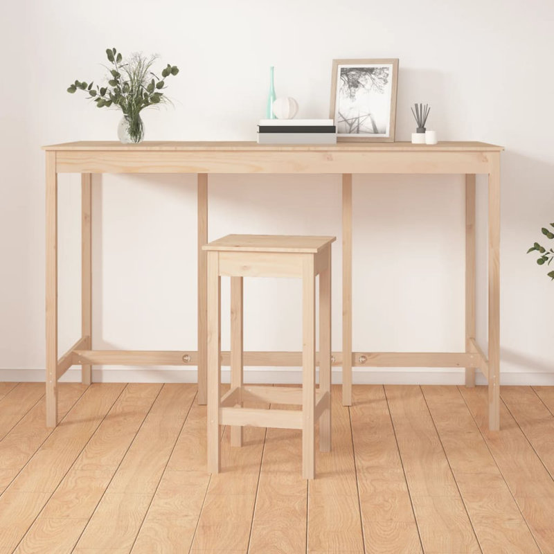 Imala Solid Wood Dining Set, Brown