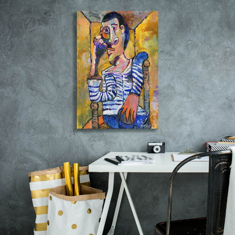 " Picasso " by Richard Wallich, 26" H x 18" W x 0.75" D