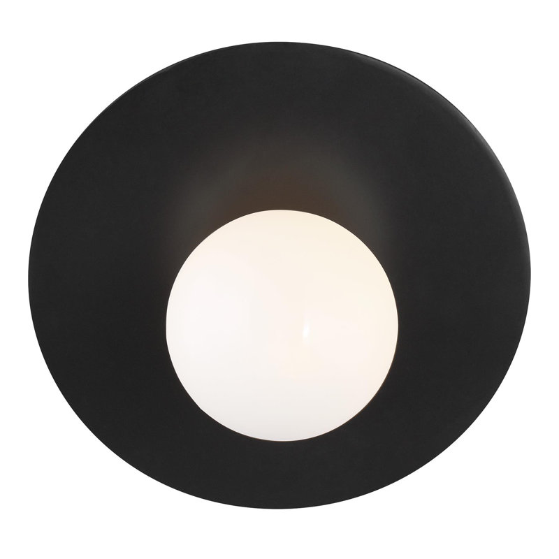 Nodes 1 - Light Flush Mounted Sconce, Midnight Black