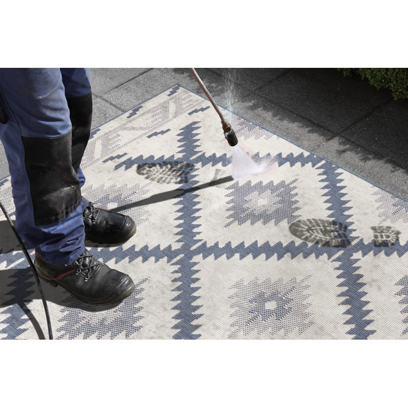 Malibu Woven Blue Rug, Rectangle 200 x 290cm
