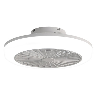 18 Inch Enclosed Ceiling Fan With Light And Remote