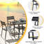 Ensemble de salle à manger de restaurant extérieur L 37,8 po Thambiah-1328376630