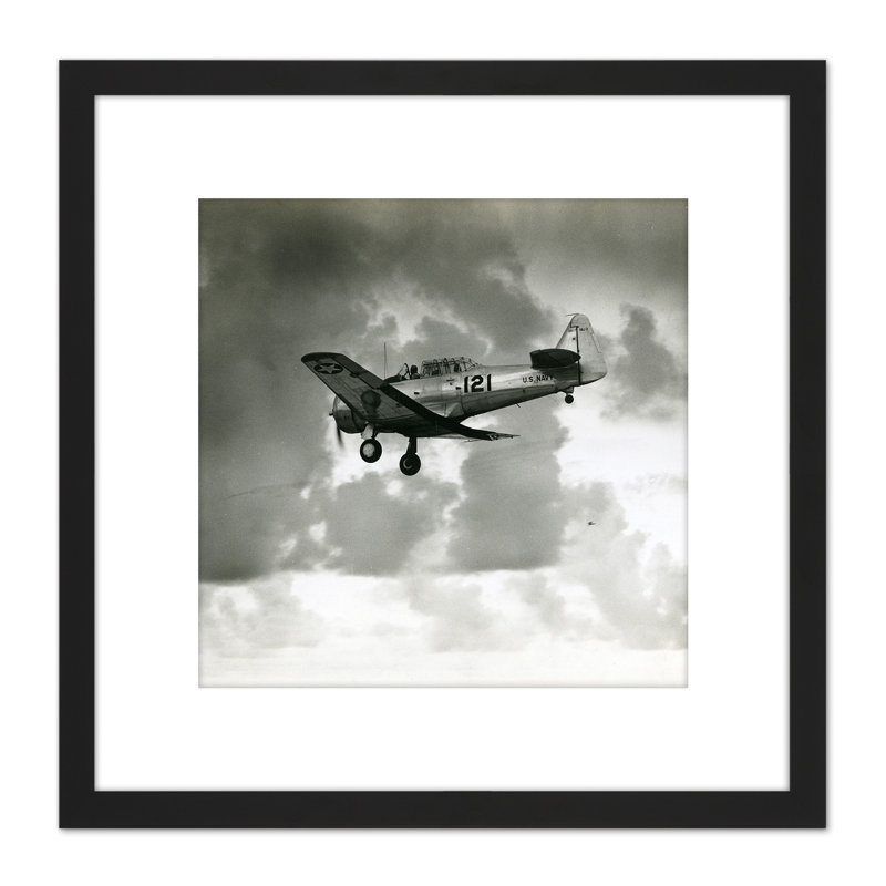 War WWII USA Navy SNJ-3 Trainer Aircraft 1942 - Single Picture Frame Print
