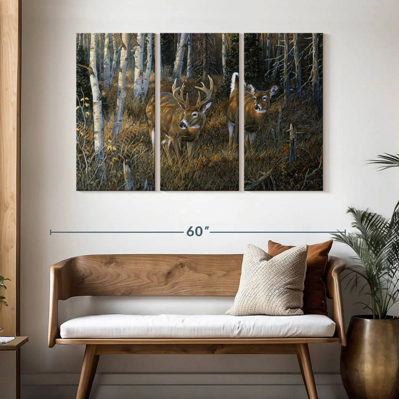Brampt November Instinct - Deer, 32" H x 50" W