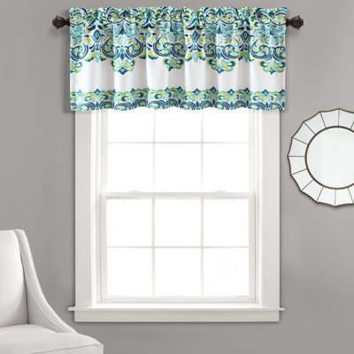 Clara Damask Tailored Window Valance