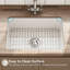 CozyStream 27 in. Undermount/Drop-In Single Bowl White Fireclay Kitchen Sink with Bottom Grid and Strainer