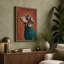 Teal Knit Companion Modern 1 Piece Wrapped Canvas Wall Art-1321991655-1321991672