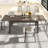 Dining Table , 106.3 In  Large Extendable Kitchen Table