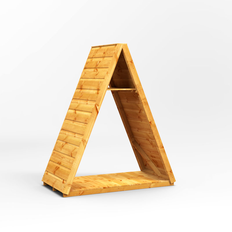 Powersheds 4 x 2ft Triangular Timber Log Store