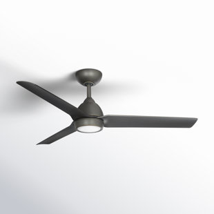 54" Mocha 3 - Blade Outdoor/Indoor Smart Propeller Ceiling Fan with Remote Control Included, Works With Google Assistant, Amazon Alexa, Samsung Smart Things