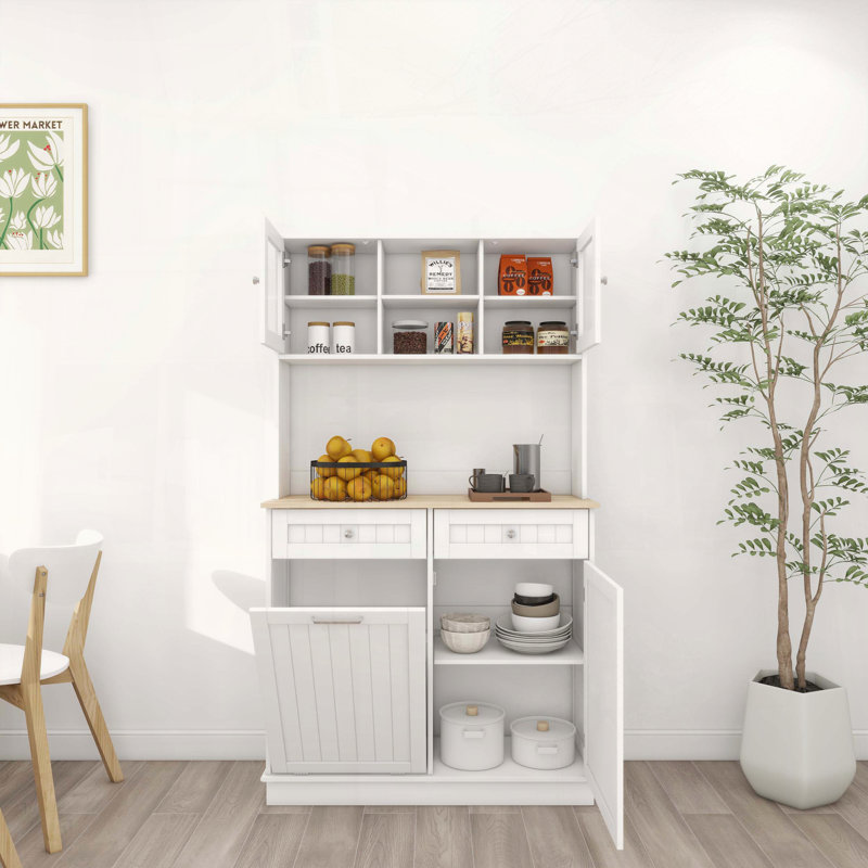 Tall Trash Can Storage Cabinet