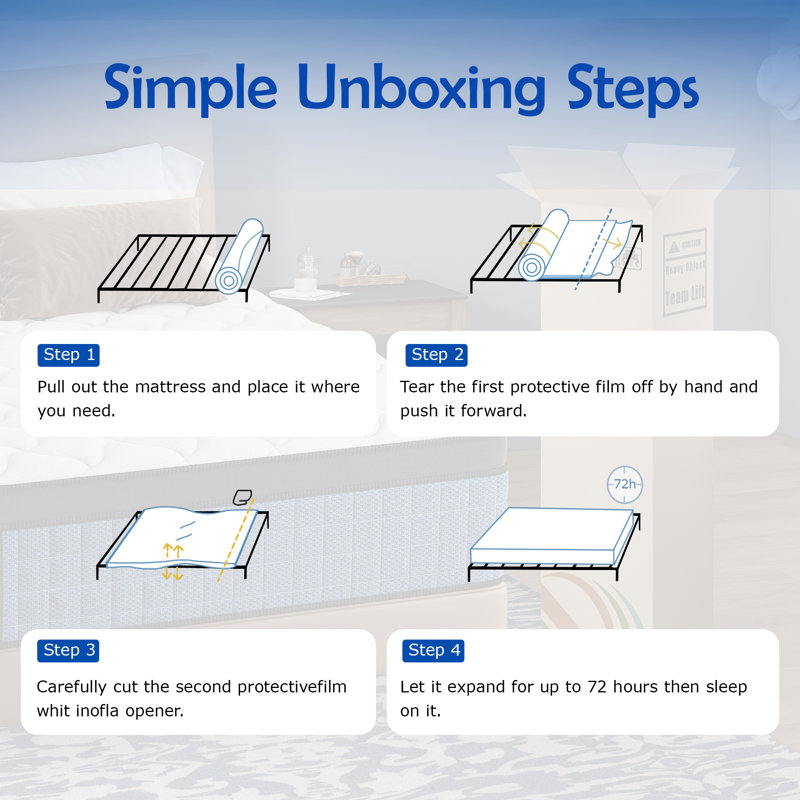 12'' Twin Cooling Gel Memory Foam Hybird Breathable Mattress, Twin