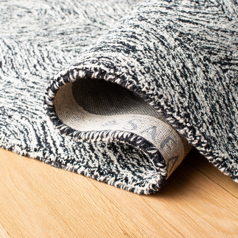 Vedika Hand Tufted Wool And Cotton With Latex Abstract, Runner 2'3" x 7'