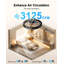 Ventilateur de plafond intelligent de 19 po avec éclairage Lumary, ventilateur de plafond encastré à profil bas, CCT + RVBAI + veilleuse, application / voix / télécommande (noir)-1117440051