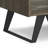 Lowry 22"W Solid Acacia Wood Modern Industrial Square End Table with Drawer, Open Shelf and Angled Legs-1072393523