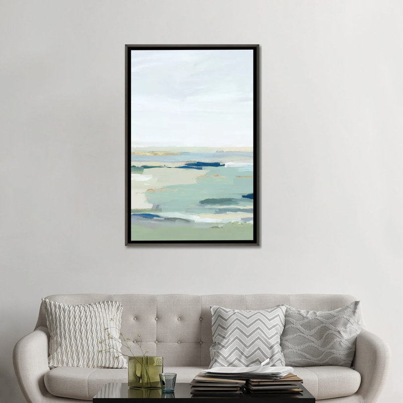 «Burbank II» par Isabelle Z - reproduction d'art, H 48 po x l 32 po x P 1,5 po, Toile encadrée de bois rustique foncé