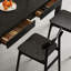 Ensemble de table de salle à manger en bois de frêne noir élégant-99212912