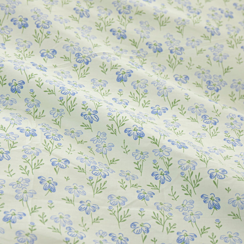 Microfiber Floral Print Comforter Set, Twin XL Comforter + 2 Pillowcases