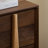 Walnut Wood Cabinet with Six Drawers and Wide Top