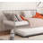 1Pc Metal Daybed With Trundle Metal Structure Mattress Ready-1509621348