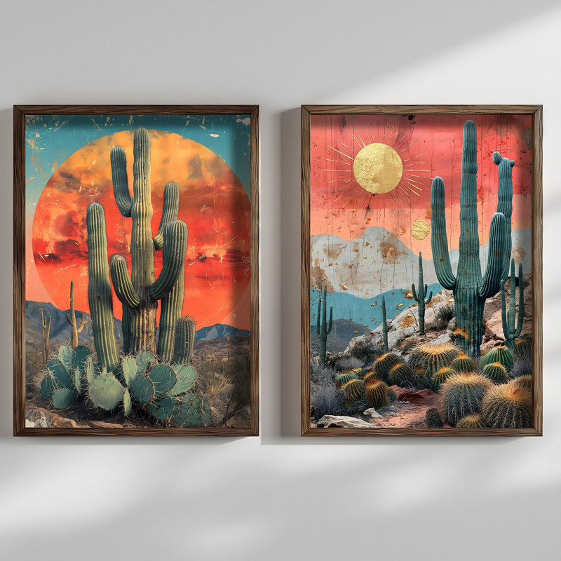 Elegant Decorative Framed MDF Paintings (2 Pieces), 19.7 x 27.6 x 0.1 inches | 100% MDF with 3 mm Thickness, 100% Spruce Frame | UV Printed Artwork for Stylish Home Décor & Modern Aesthetics