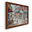Café pittoresque - peinture sur toile encadrée-806599517-806599514