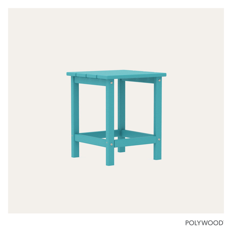 POLYWOOD Long Island 18" Side Table, Aruba