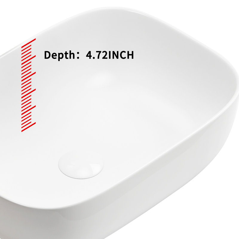 Lavabo de salle de bain ovale classique en céramique blanche classique pour salle de bain, style tendance, couverture antitaches, procédé d'installation rapide et solide