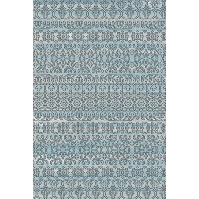 Tapis bleu clair touffeté Amalja