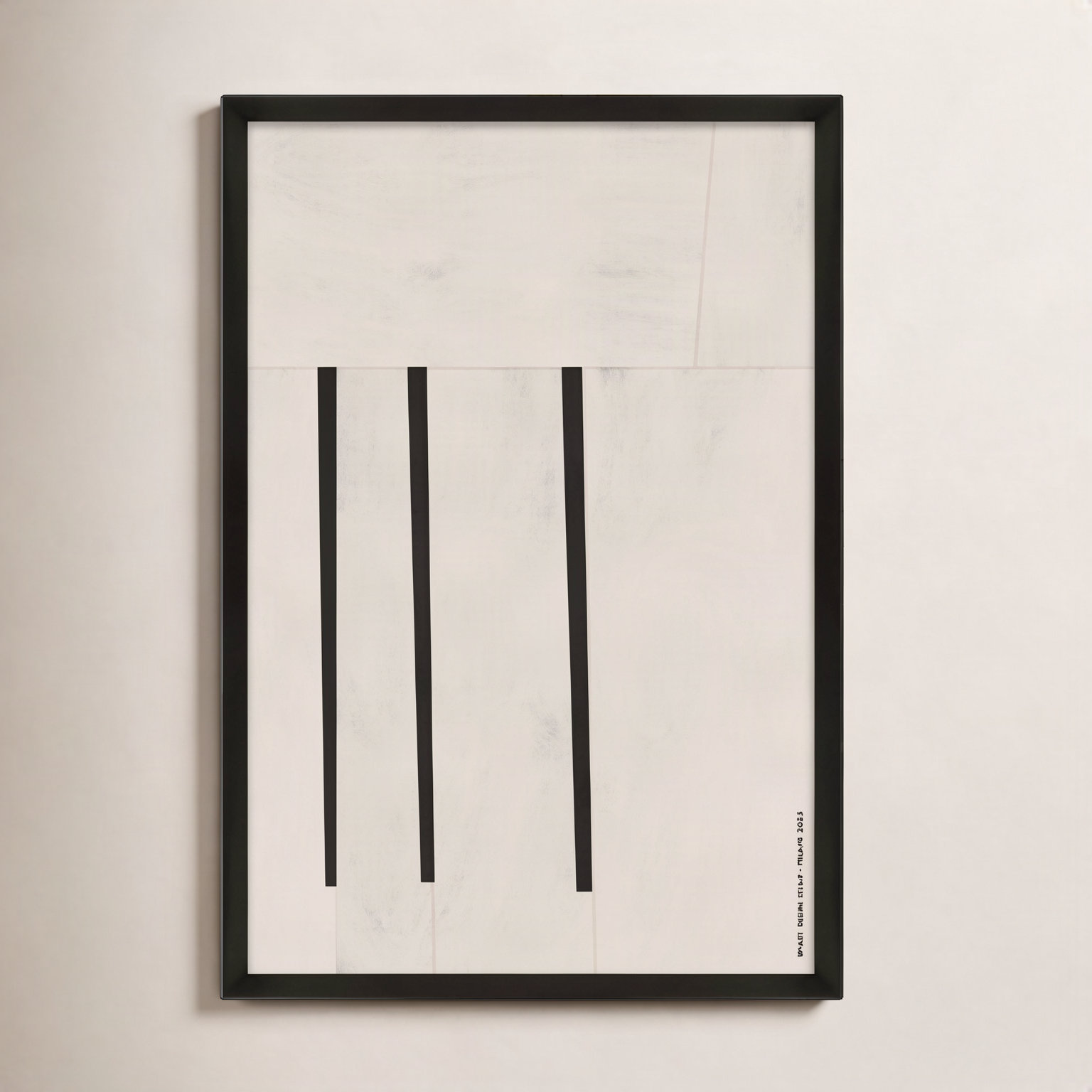 Clark "Scattered 2" Print by Romina Gadler, Black Paper Framed, 25" H x 17.5" W