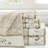Embroidered Cotton Jacquard 6 Piece Towel Set-1372682428