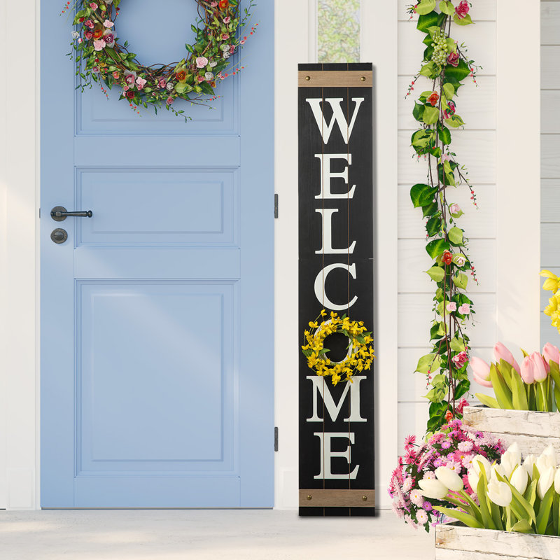 Kreigh Spring Welcome Porch Sign 5 Piece Set