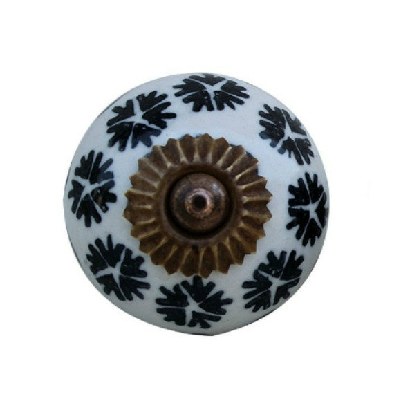 Hand Painted 1 1/2" Diameter Round Knob