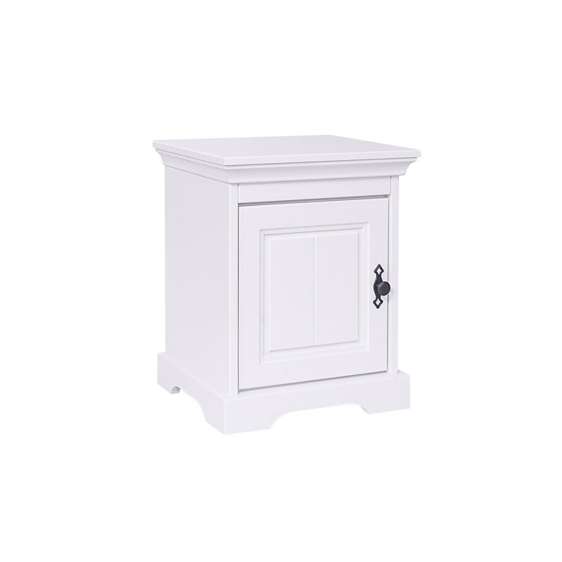Omari 45cm W Solid Wood Bedside Table