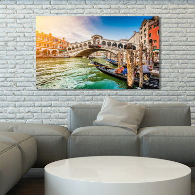 " Rialto Bridge At Sunset In Venice "