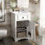 Meuble-lavabo de rangement avec lavabo en céramique-581163465