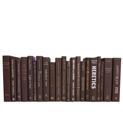 Livres décoratifs - Livres de café - Livres bruns au pied