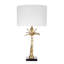 Lampe feuille avec base en marbre