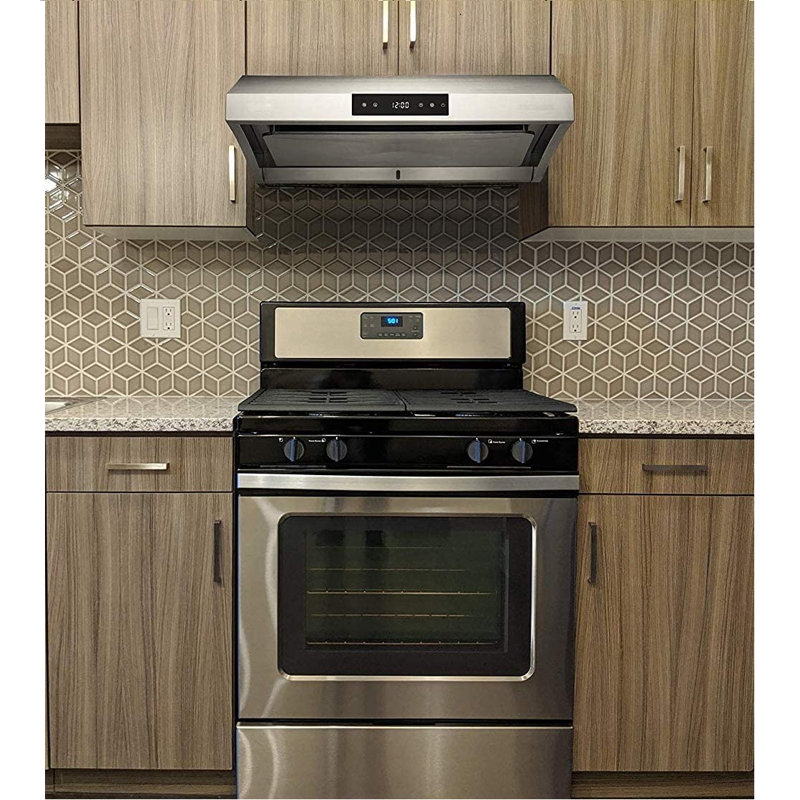Hotte sous un meuble à conduit 29,75 "850 CFM avec télécommande en acier inoxydable incluse