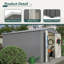 Remise de rangement extérieure 10 x 10 pi, grandes remises à outils en métal avec structure de cadre actualisée et portes verrouillables, remise de jardin pour la cour de jardin-118182107-118182097