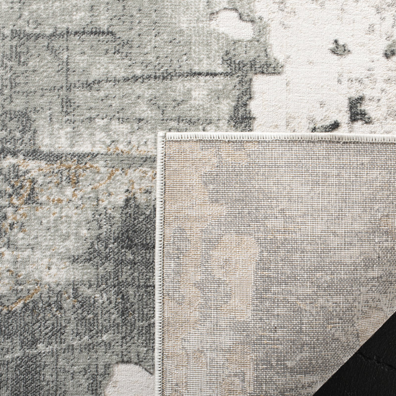 Electa Vogue Performance Abstract Rug, Square 3'