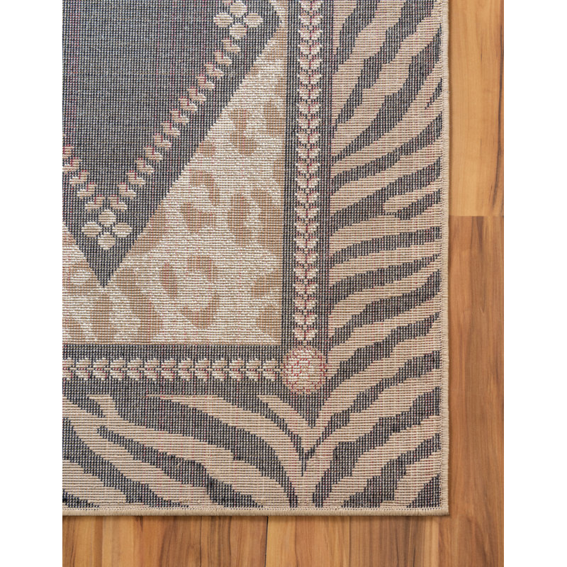Testerman Geometric Indoor Rug, Square 6'1"