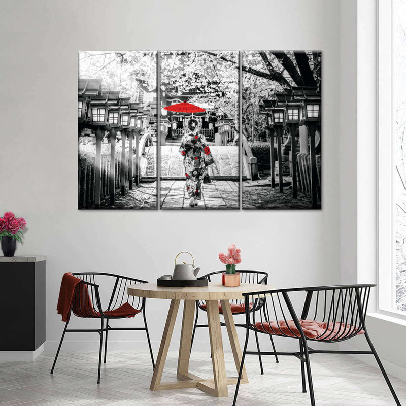 Ensemble de 3 pièces Geisha Pop, H 36 po x l 57 po x P 1,25 po