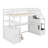 Twin Size Loft Bed With Desk And Shelves-818878289-818878290