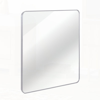 Metal Framed Square Bathrrom Mirror For Wall