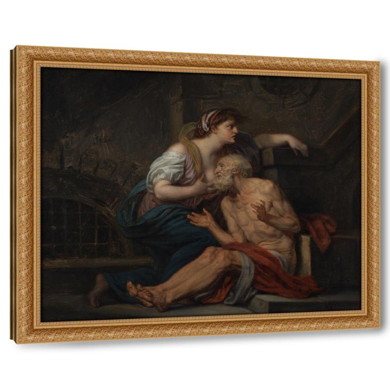 Cimon et Pero; «Roman Charity» (vers 1767), H 26 po x l 31 po
