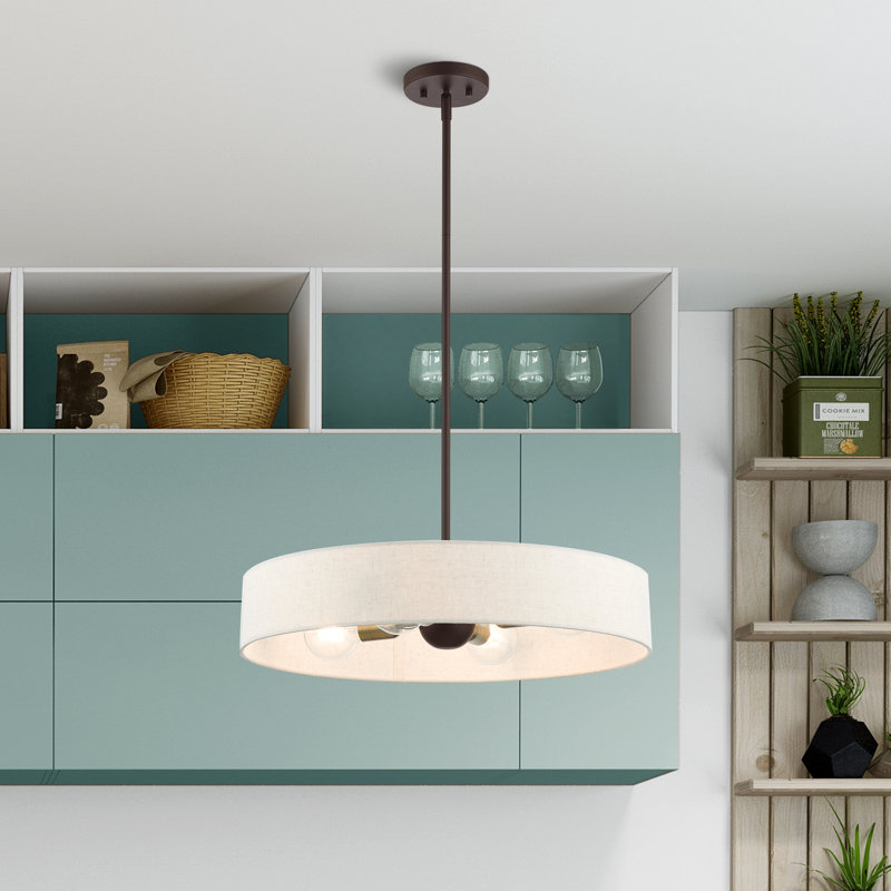 Lustre tambour Ashtun, Bronze, Avoine, 5