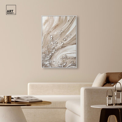 «Viscous Veils III Canvas Elegant Abstracts» par Art Remedy